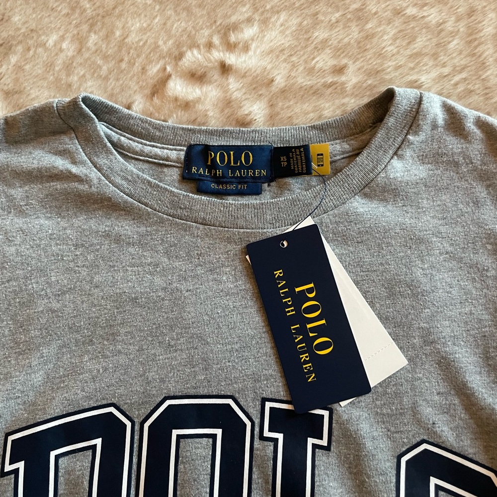 Polo RL Gray Long Sleeve Tee - Picture 2 of 4